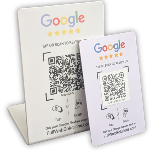 Google Review Stand and Card