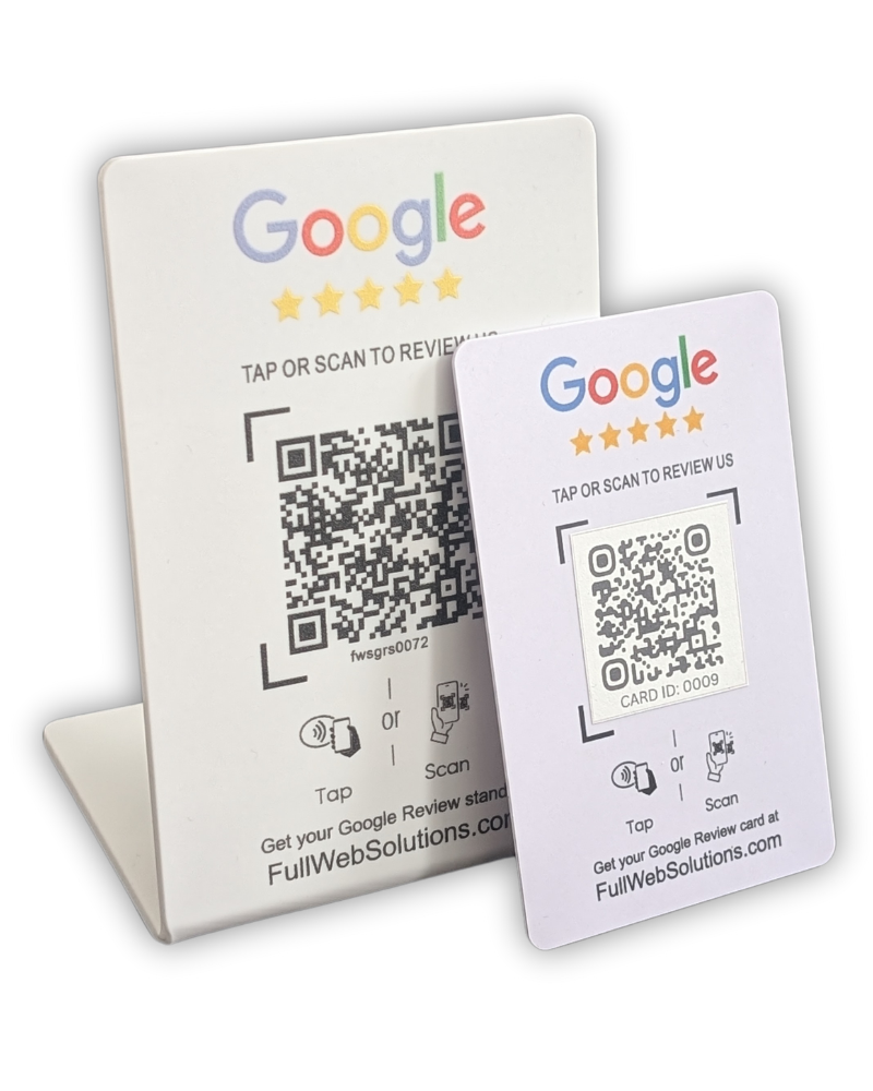 Google Review Card and Stand (4) Google Review Card and Stand 4